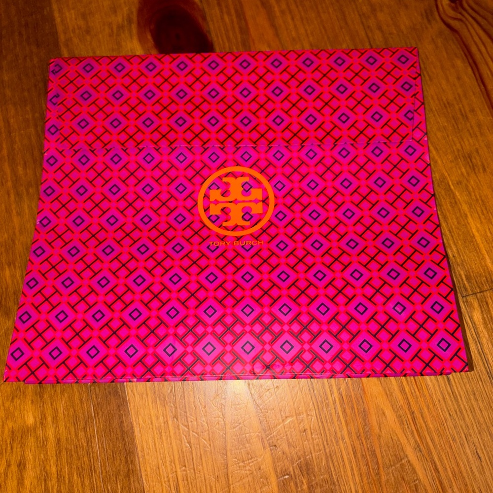 Tory Burch Geometric Pink and Orange Bag